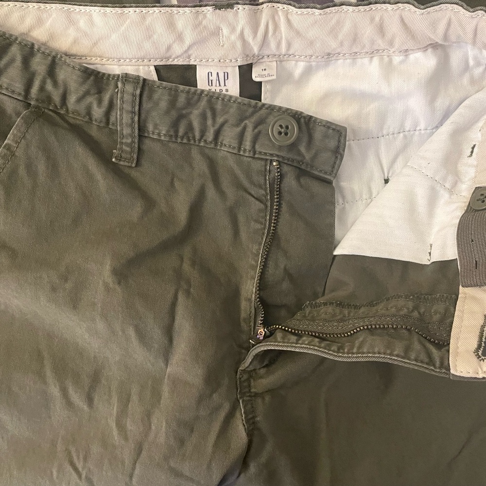 Boys Gap Olive Green Chino Pants